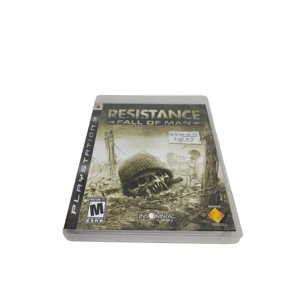 Resistance Fall Of Man Sony Playstation 3 PS3 Game Disc & Box Fast Ship